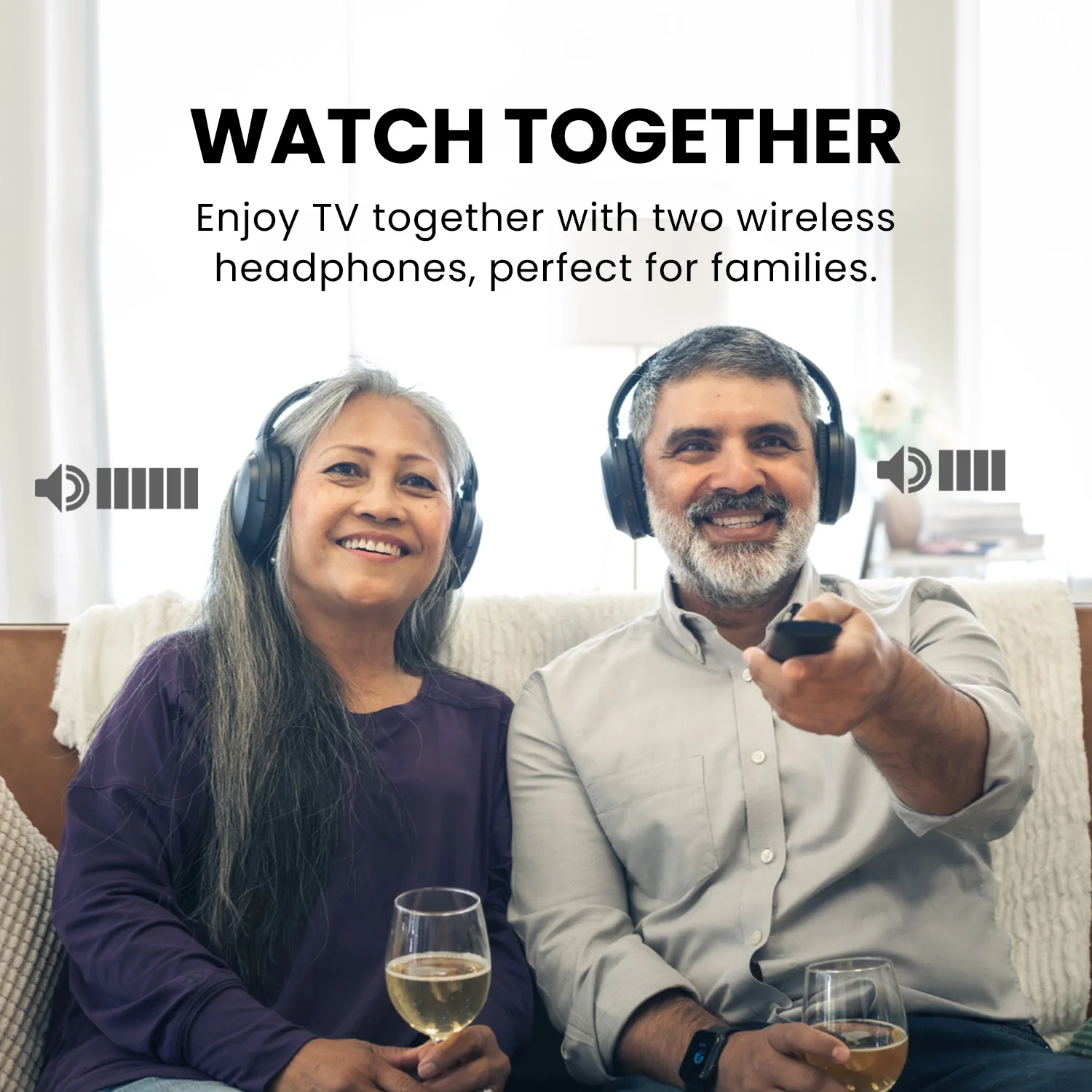 Duet | 2.4G Dual Wireless Headphones for TV - Image 3
