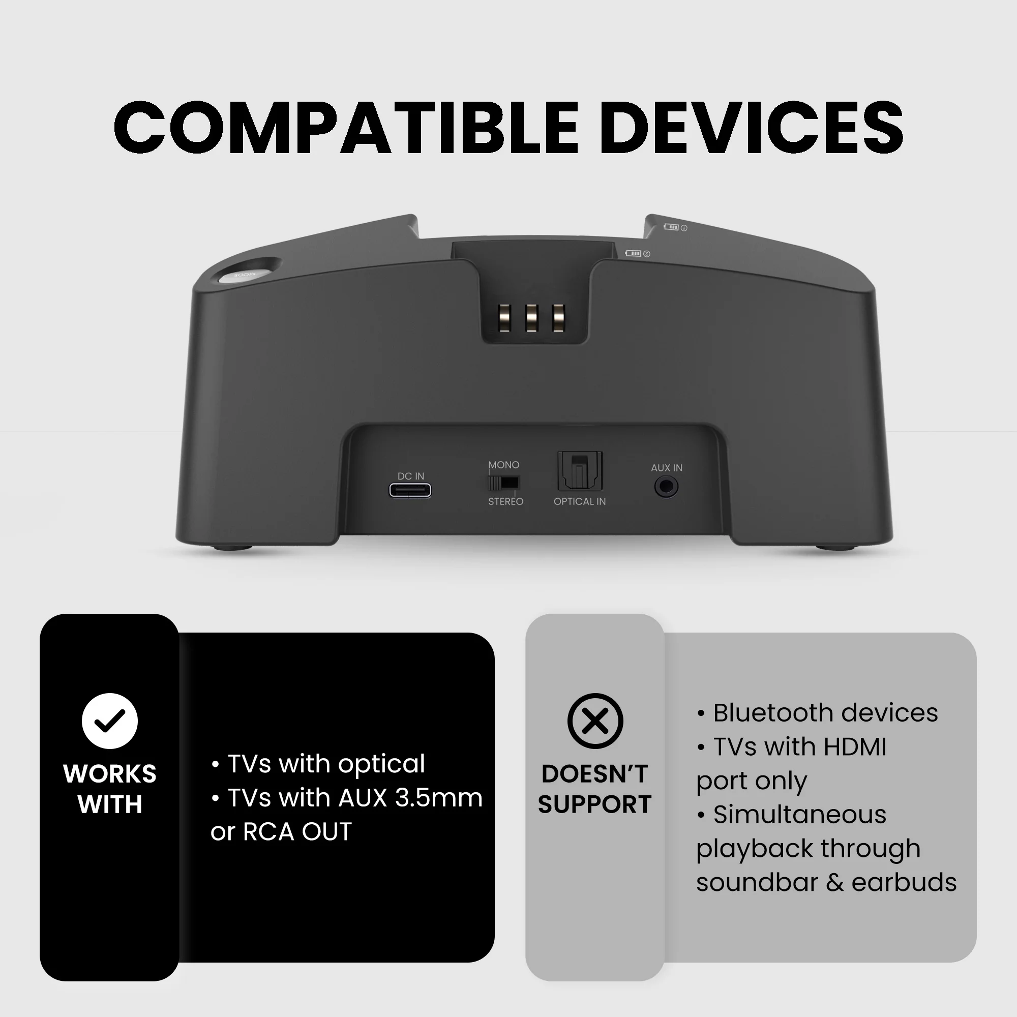 HT381 | Wireless Sound Amplifying Headphones Set for TV - Image 3