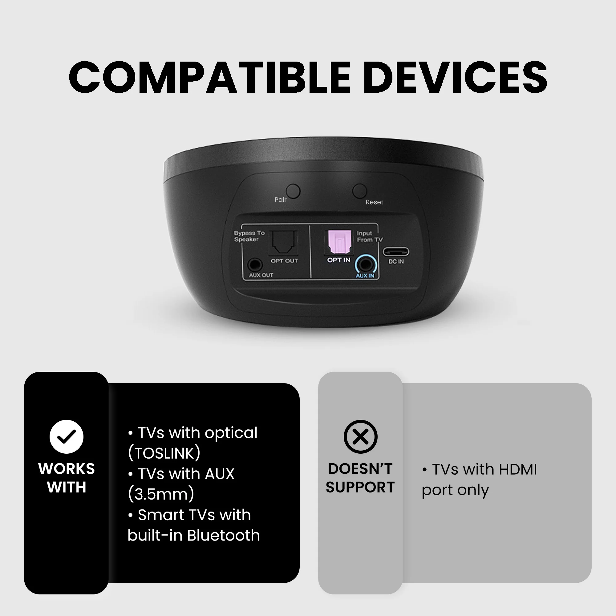 Medley Pebble | Open Ear Wireless Wireless for TV - Image 3