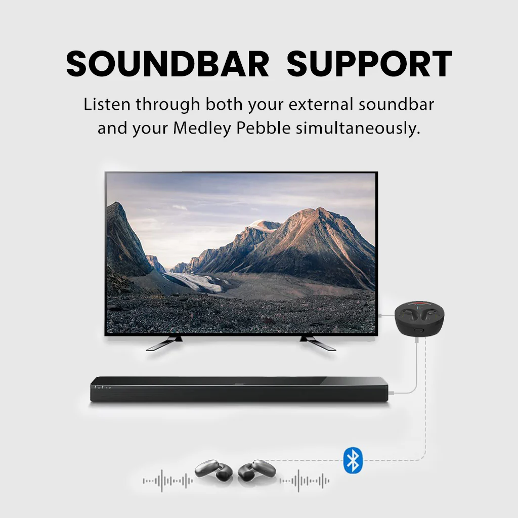 Medley Pebble | Open Ear Wireless Wireless for TV - Image 5