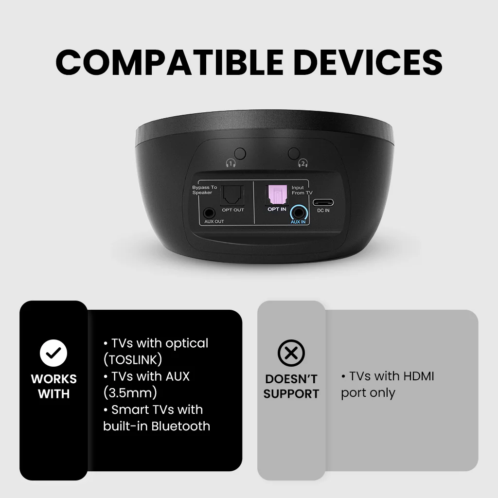 Medley Clear (6018) | Best Wireless Earbuds for TV Listening - Image 3