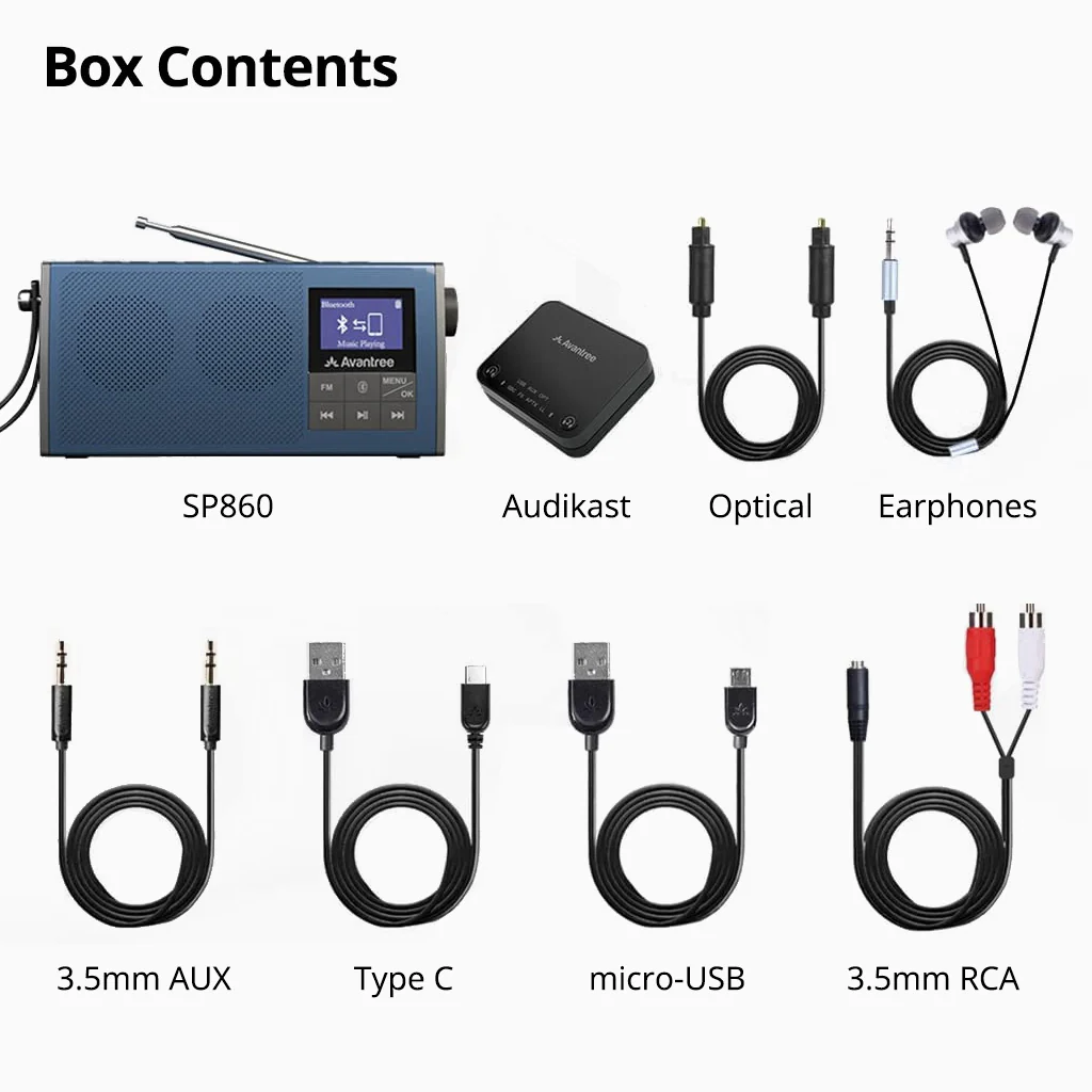 Audikast 4860 | Bluetooth TV Transmitter & Speaker/FM Radio Set - Image 9