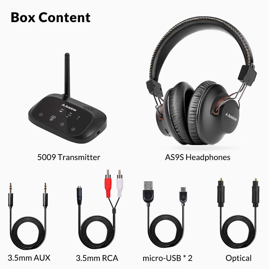 HT5009 | Wireless Headpones for TV with Transmitter - Image 9