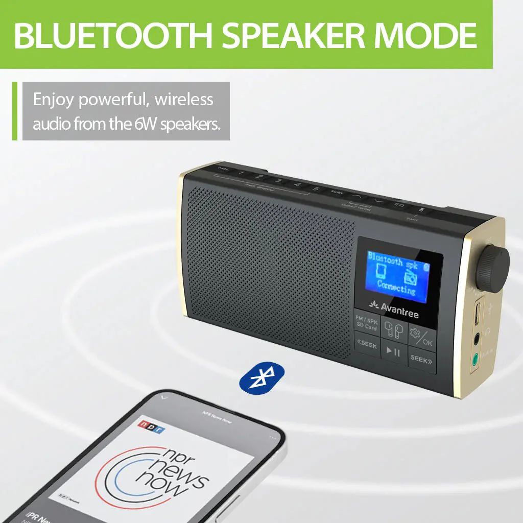 Soundbyte T  |  Portable FM Radio with Bluetooth - Image 4