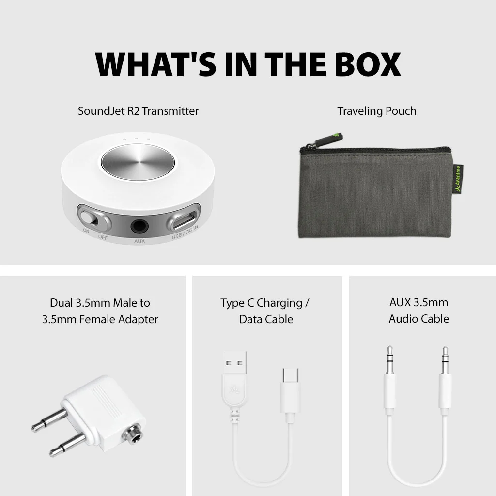 SoundJet R2 | Bluetooth Adapter for Airplane, PC, GYM, PS5 - Image 7