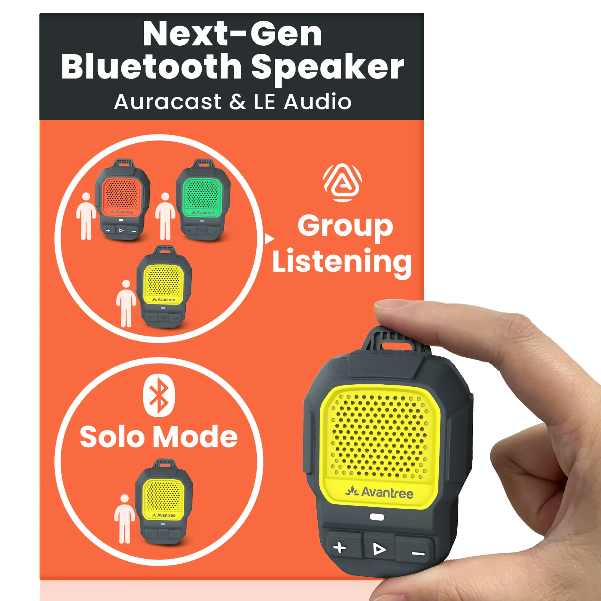 ShareCast Solo | Clip-On Auracast Wearable Speaker - Image 7