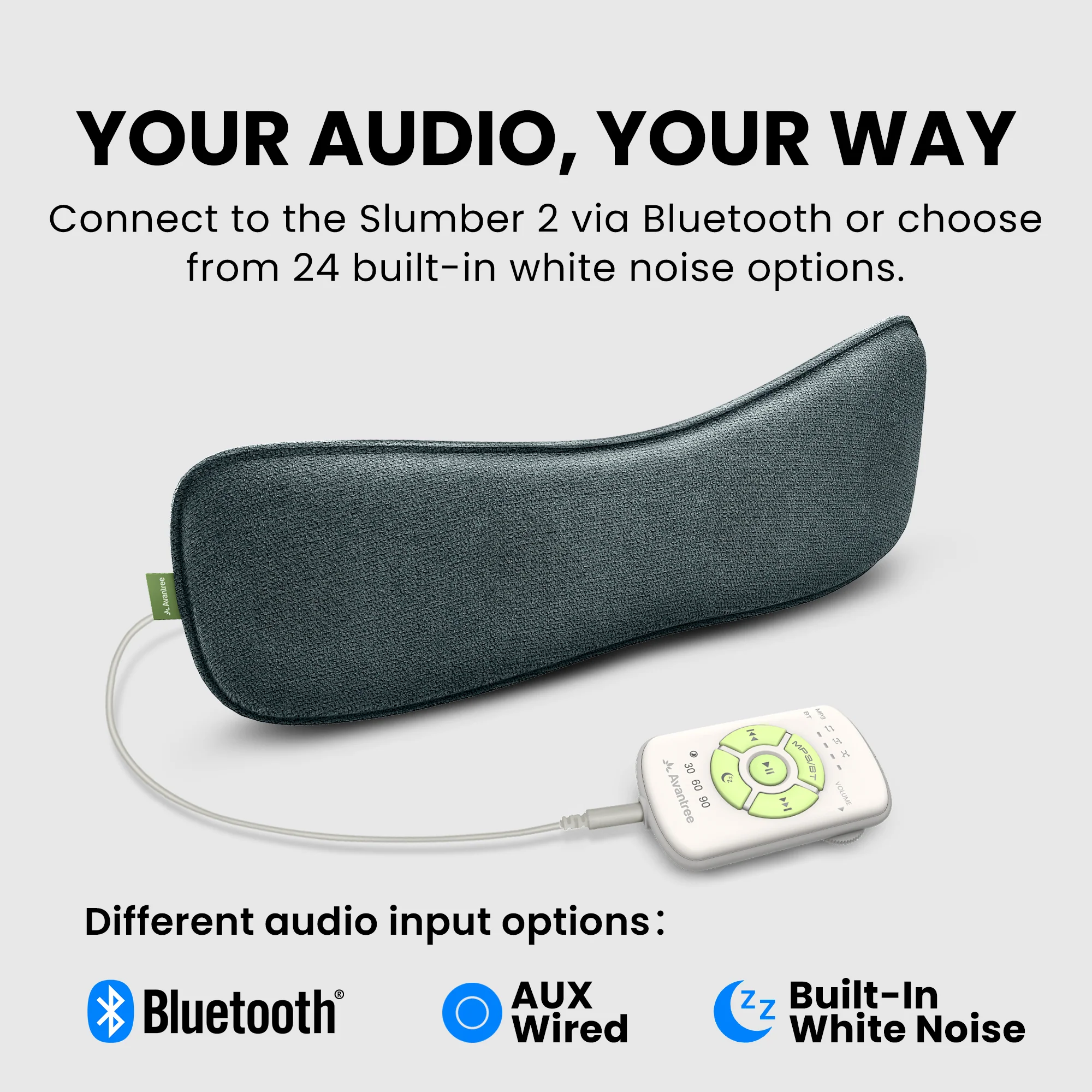 Slumber 2  | Bluetooth Pillow Speaker for Sleep - Image 3