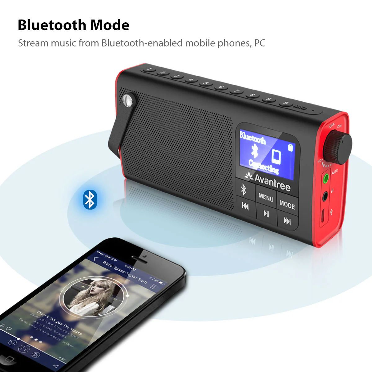 SP850 | Best Portable Radio with Bluetooth Speaker - Image 3